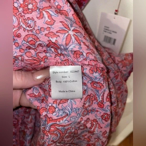 NWT XIRENA Gabrielle Dress in Pink Flora 💗 Large - Picture 13 of 14